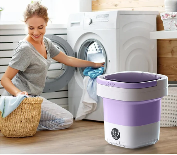 Mini machine à laver et essorer le linge pliable