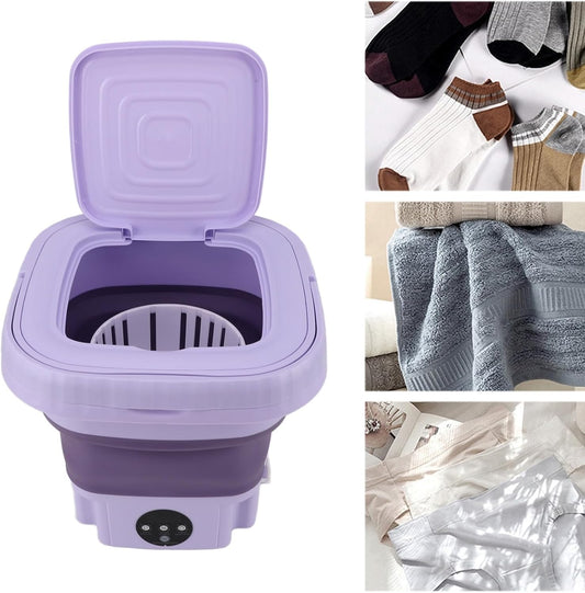 Mini machine à laver et essorer le linge pliable